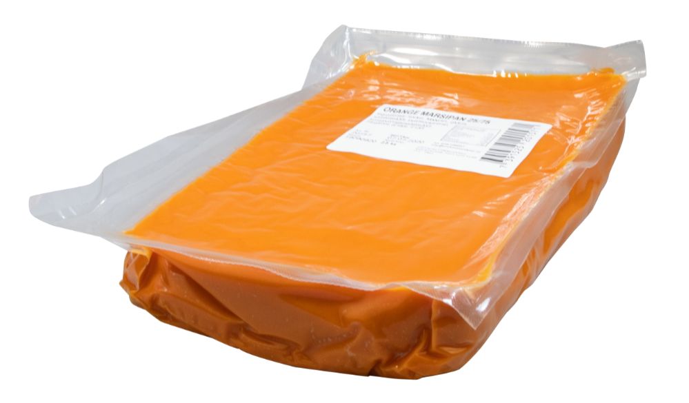 Marsipan, orange, 25/75 (2,5 kg)