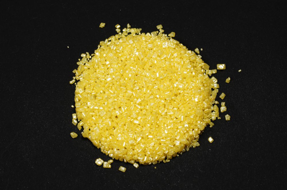 Sockerkristaller, gul (500 g)