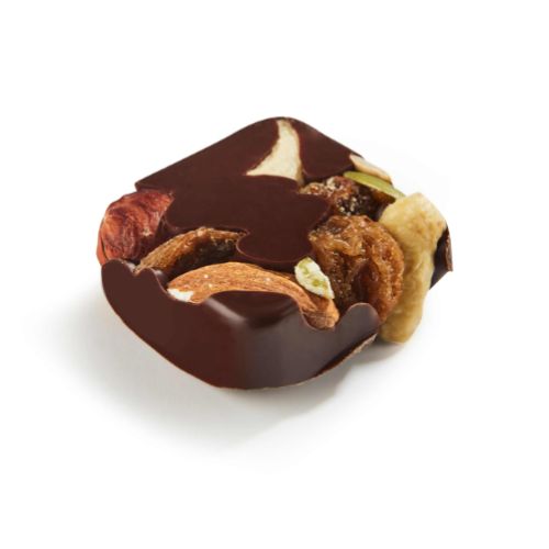 Pralin, Iris, mörk choklad med frukt och mandel, 1440 g (ca 96 st)