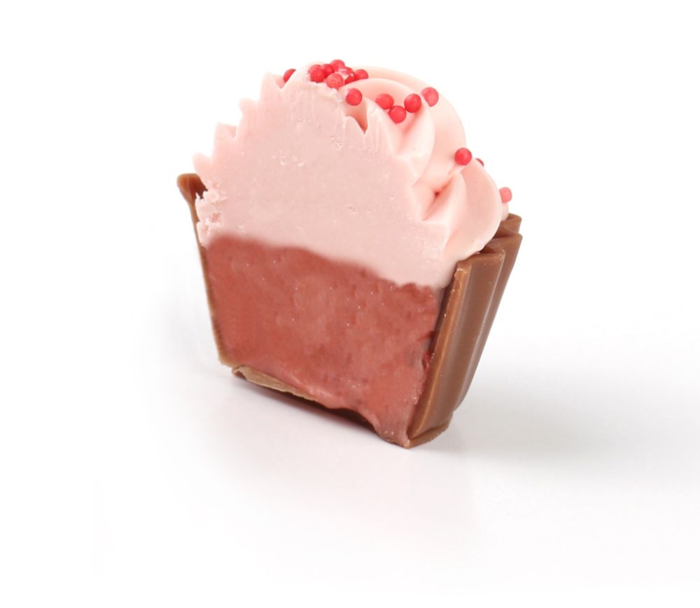 Pralin, Cupcake, Jordgubbsfondant, 1650 g (ca 84 st)