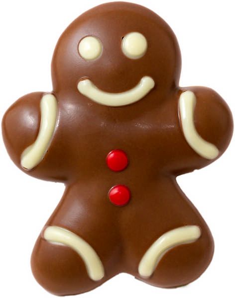 Chokladdekor, pepparkaksgubbe, 1500 g (ca 120 st)