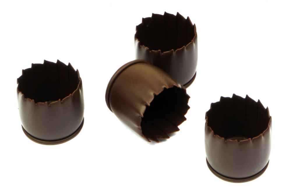 Dessertskal, Cuvettes, mörk choklad, 4 g (72 st)
