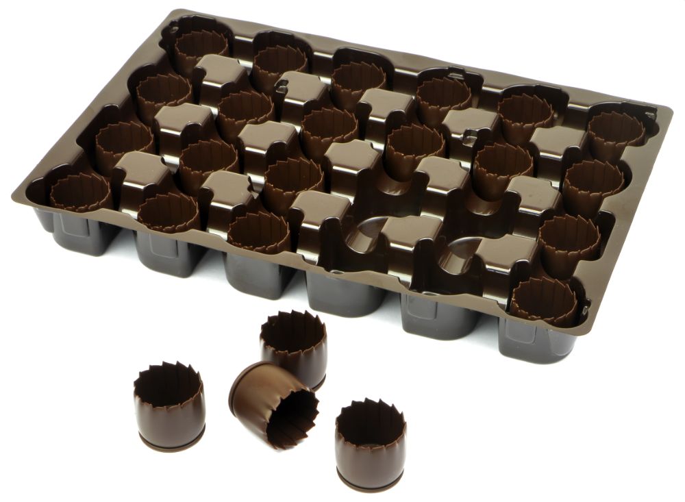 Dessertskal, Cuvettes, mörk choklad, 4 g (72 st)