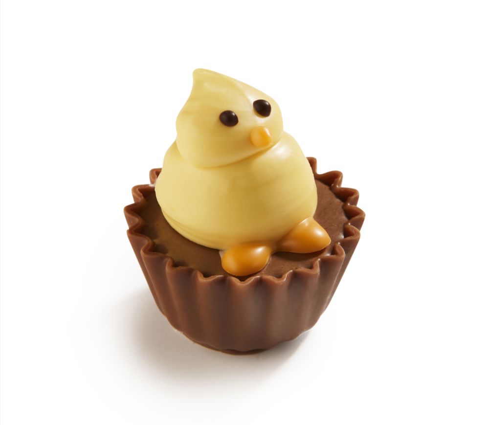 Pralin, Cupcake, Chicken, hasselnötspraliné, ca 1098 g (60 st)
