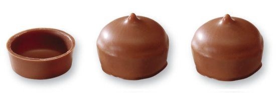 Halvskal, mörk choklad, 2,2 g (616 st)