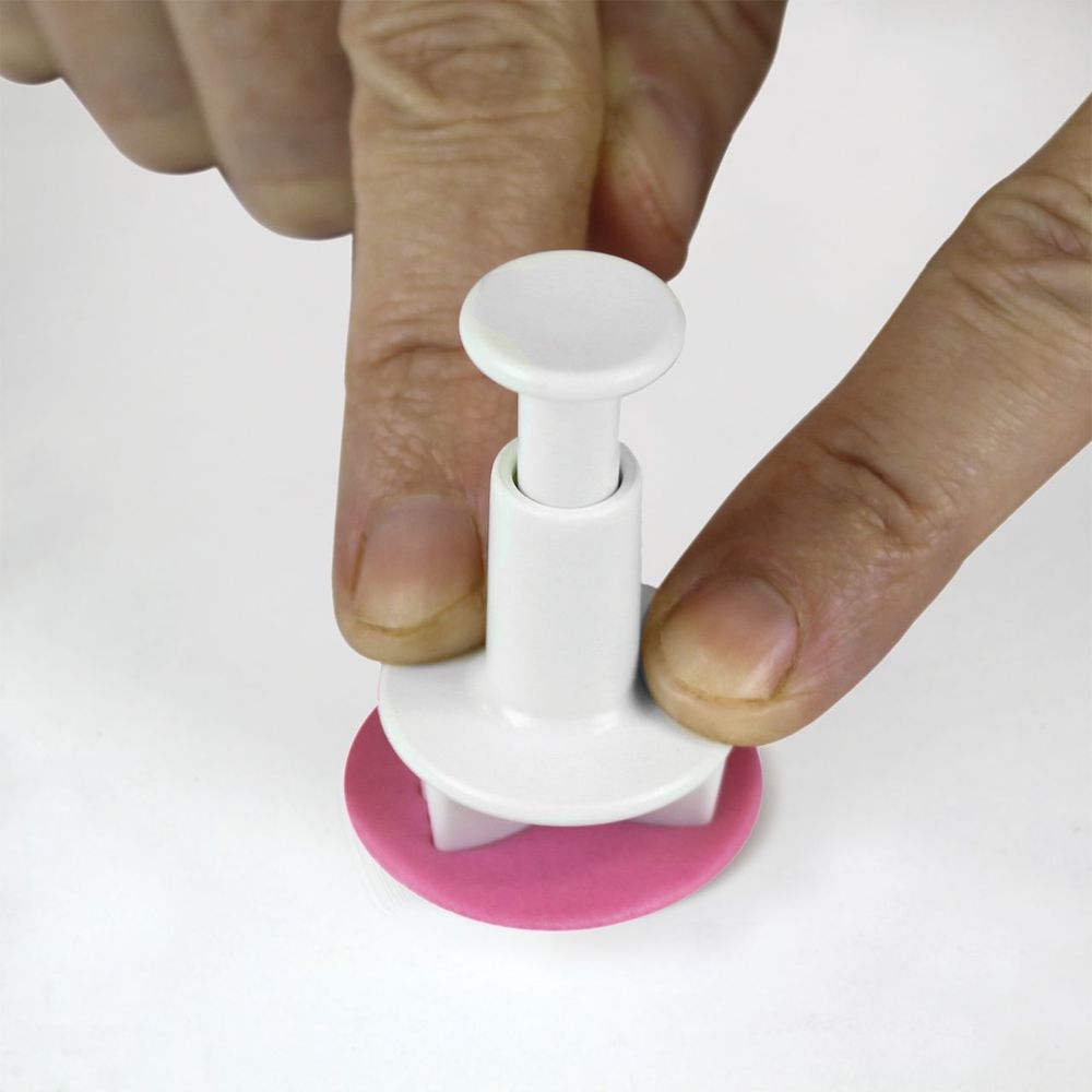 Plastutstickare, fjäril, d: 30, 45, 60 mm, set om 3 st