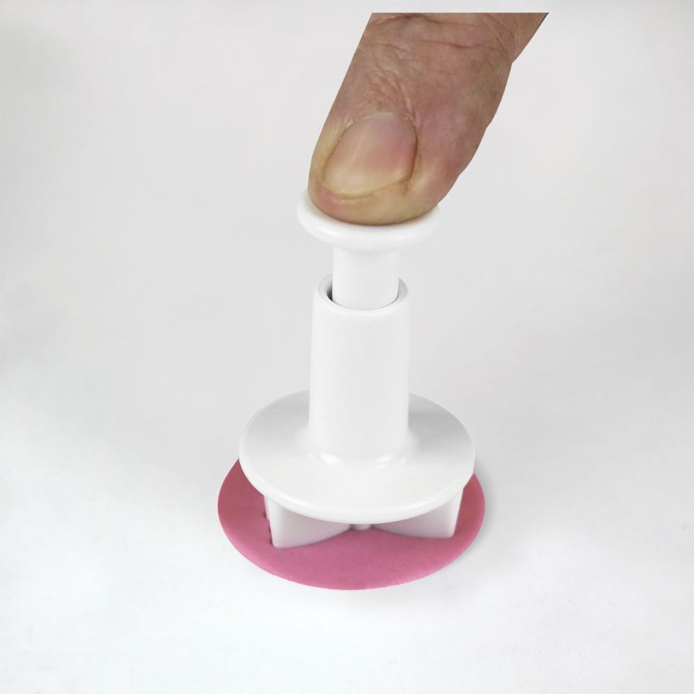 Plastutstickare, fjäril, d: 30, 45, 60 mm, set om 3 st