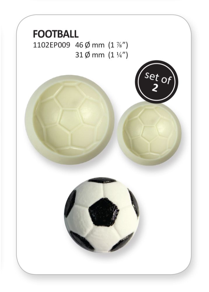Plastutstickare, Pop It, fotboll, d: 46 mm, d: 31 mm, set om 2 st