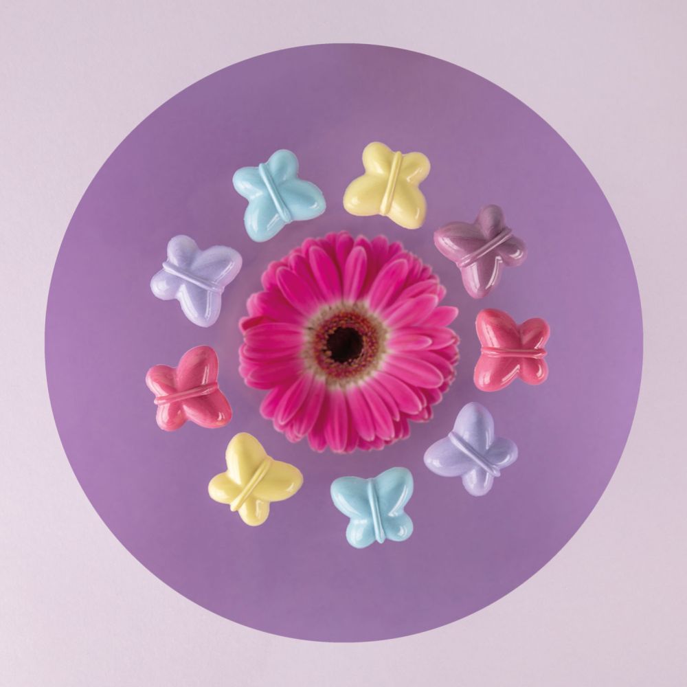 Pralinform, fjäril, 9 g, 24 st/form