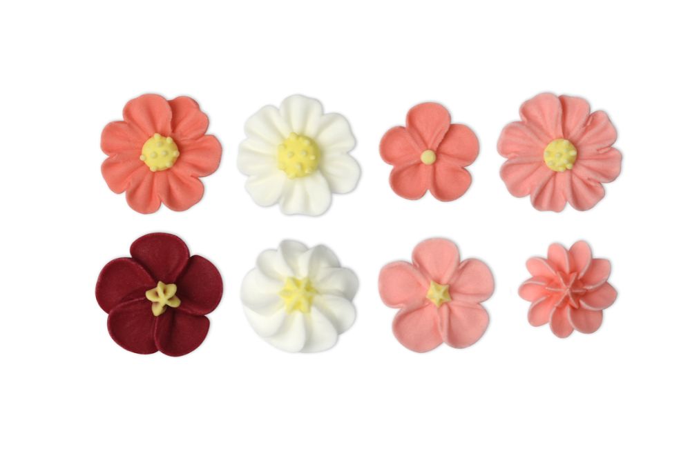 Kristyrblommor, rosa, d: 5, 15, 20 mm (224 st)