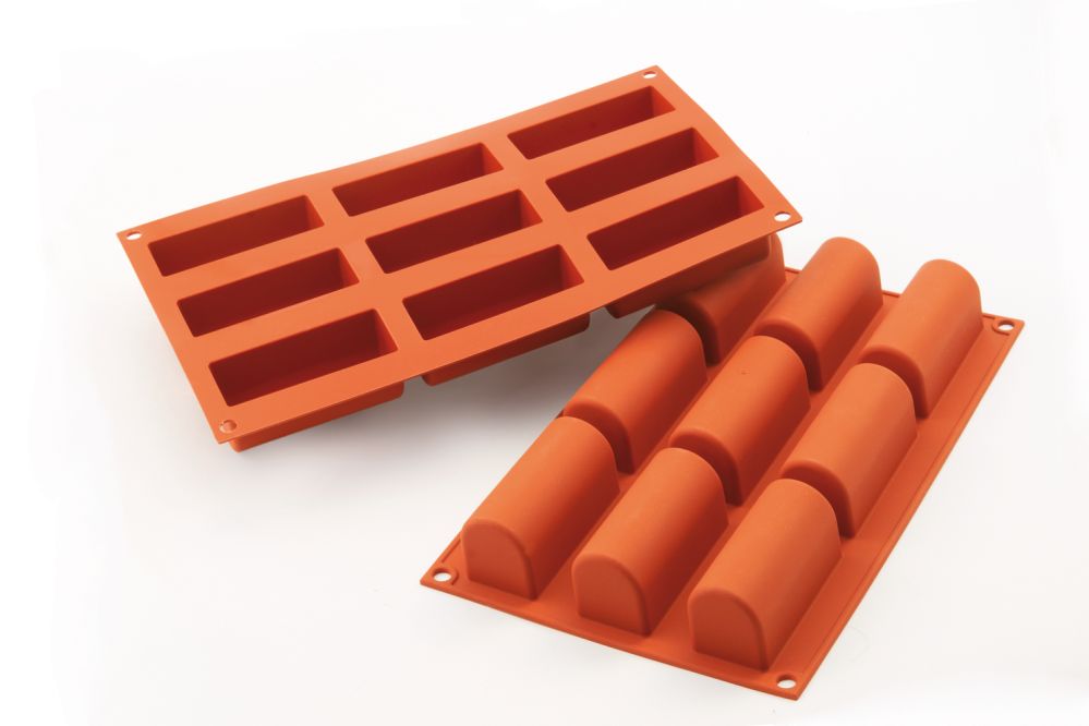 Bakformar i silikon, Ihålig, 9 x 83 ml