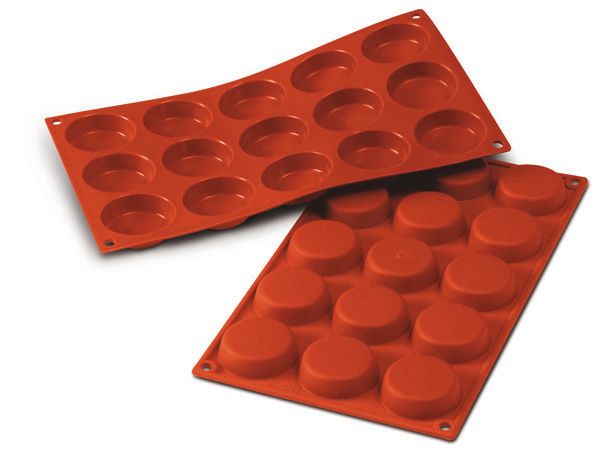 Bakformar i silikon, Flan Mini, 15 x 30 ml