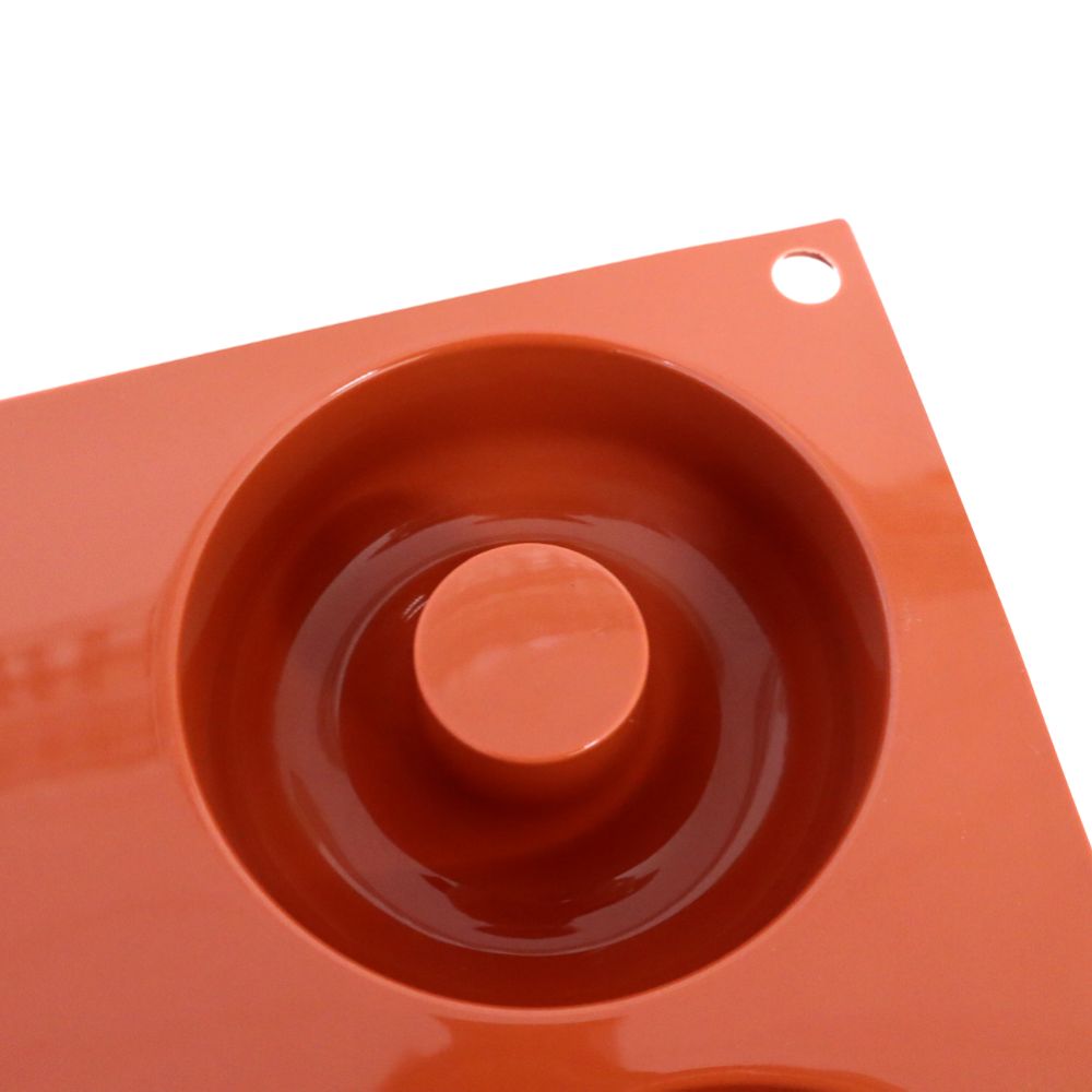 Bakformar i silikon, Donuts, 6 x 98 ml