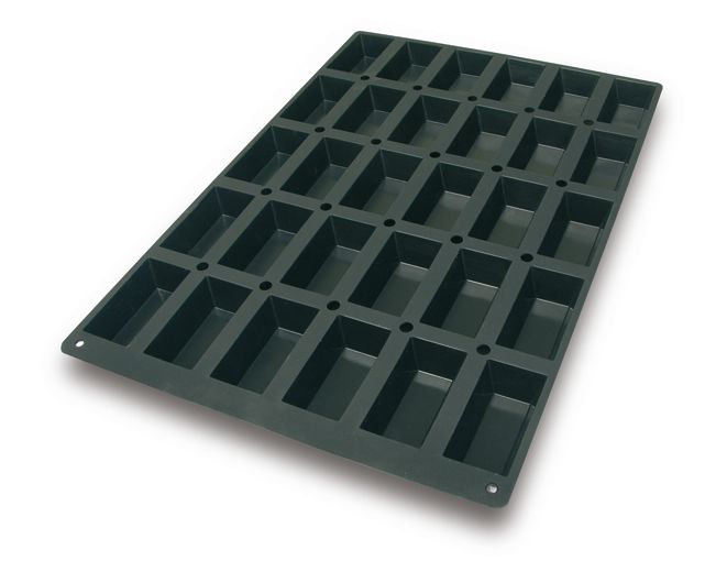 Bakformar i silikon, 400 × 600 mm – Financiers, 30 x 130 ml