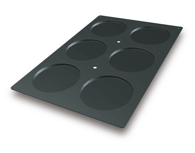 Bakformar i silikon,  400 × 600 mm – Sockerkaka, 6 x 200 ml