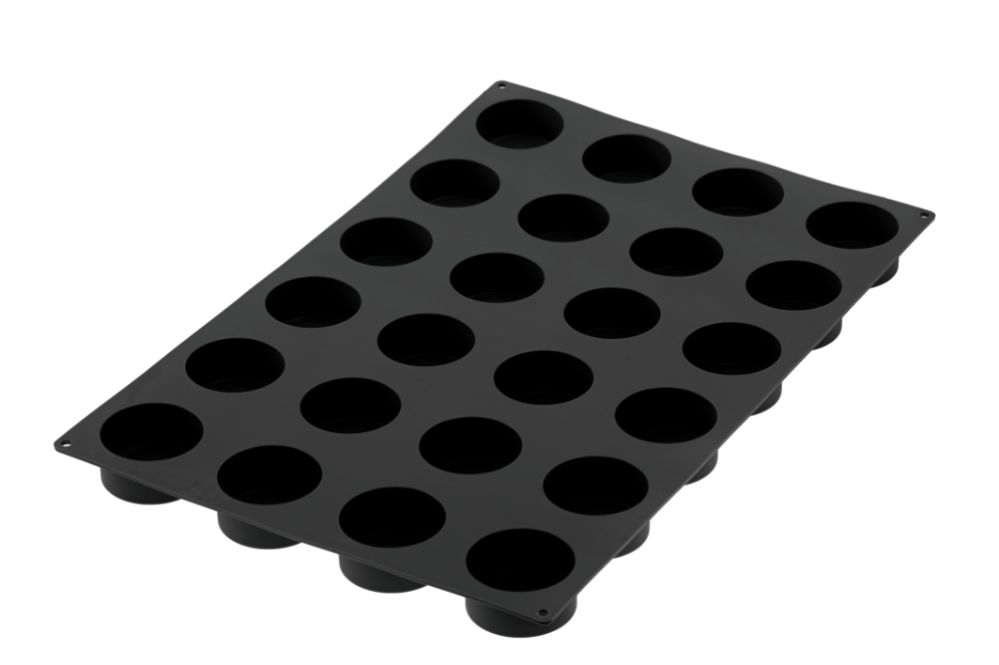 Bakform i silikon, 400 × 600 mm – Cylinder, 24 x 133 ml