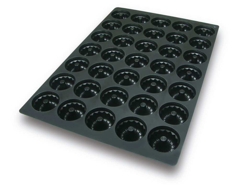 Bakformar i silikon, 400 × 600 mm – Gugelhupf, 35 x 80 ml