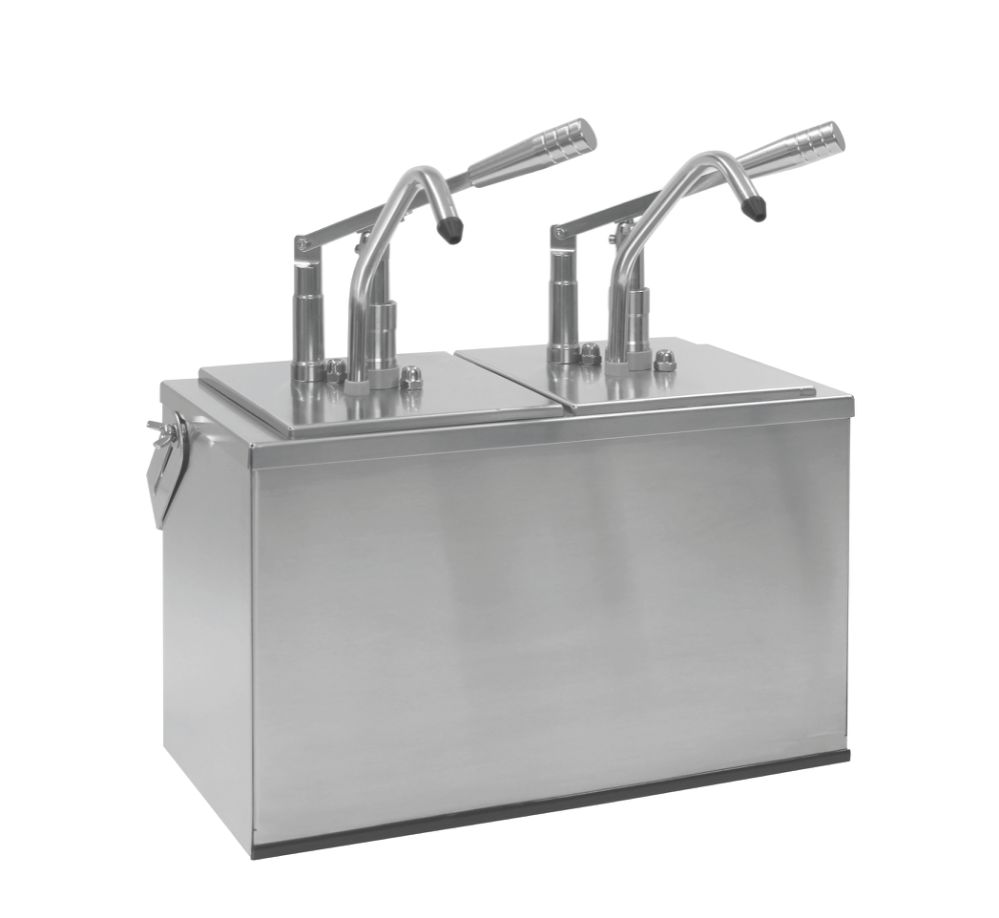 Såsdispenser med hävarm “Cool”, 2 x 3,0 l  -  425 x 185 x 375 mm