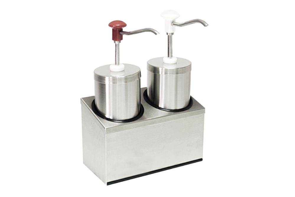 Pumpdispenser, 2x 2,25l - 294 x 147 x 378 mm