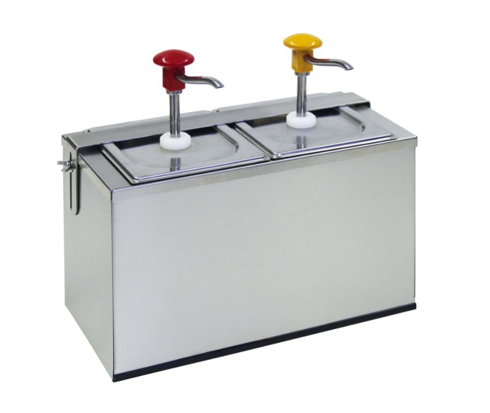 Pumpdispenser med GN-behållare “Cool”, 2 x 3 l - 425 x 185 x 375 mm