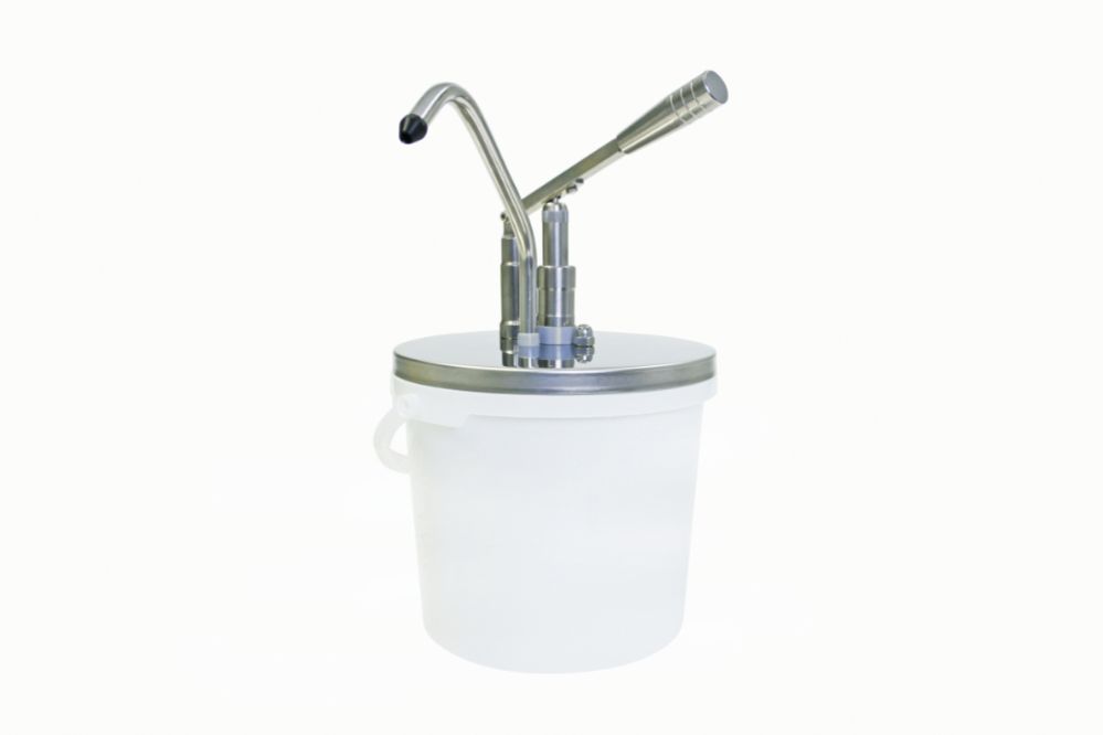 Såsdispenser med hävarm, 5,0 l / 380 mm x Ø 220 mm / 40 ml