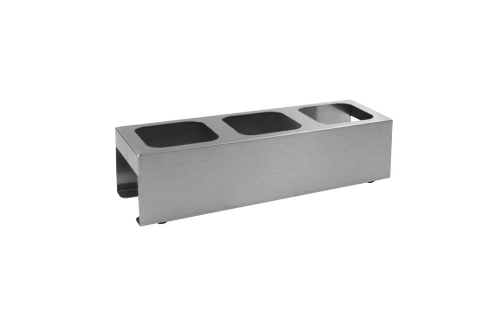 Ställ för pumpdispensers, 400 x 130 x 100 mm (Till fyrkantig)