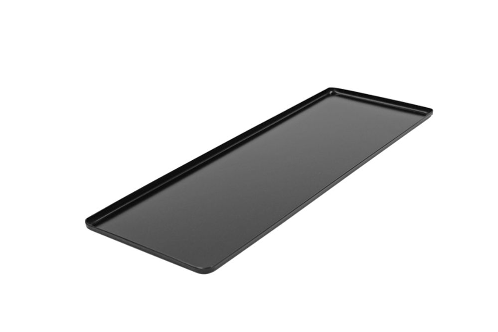 Exponeringsbricka, svart, 600 x 200 x 10 mm