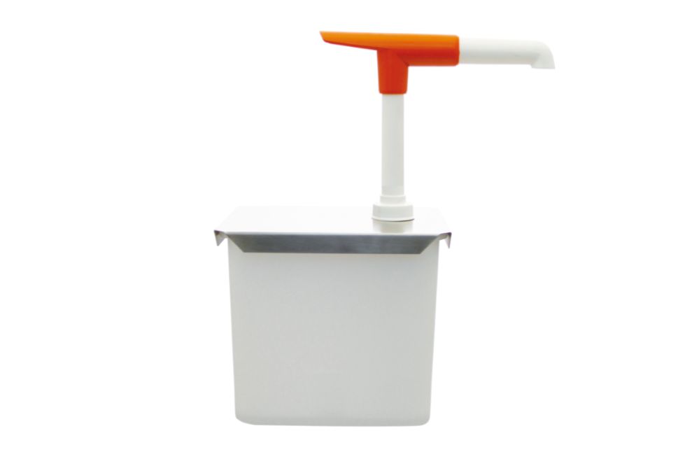 Pumpdispenser med rostfritt lock, 2,0 l