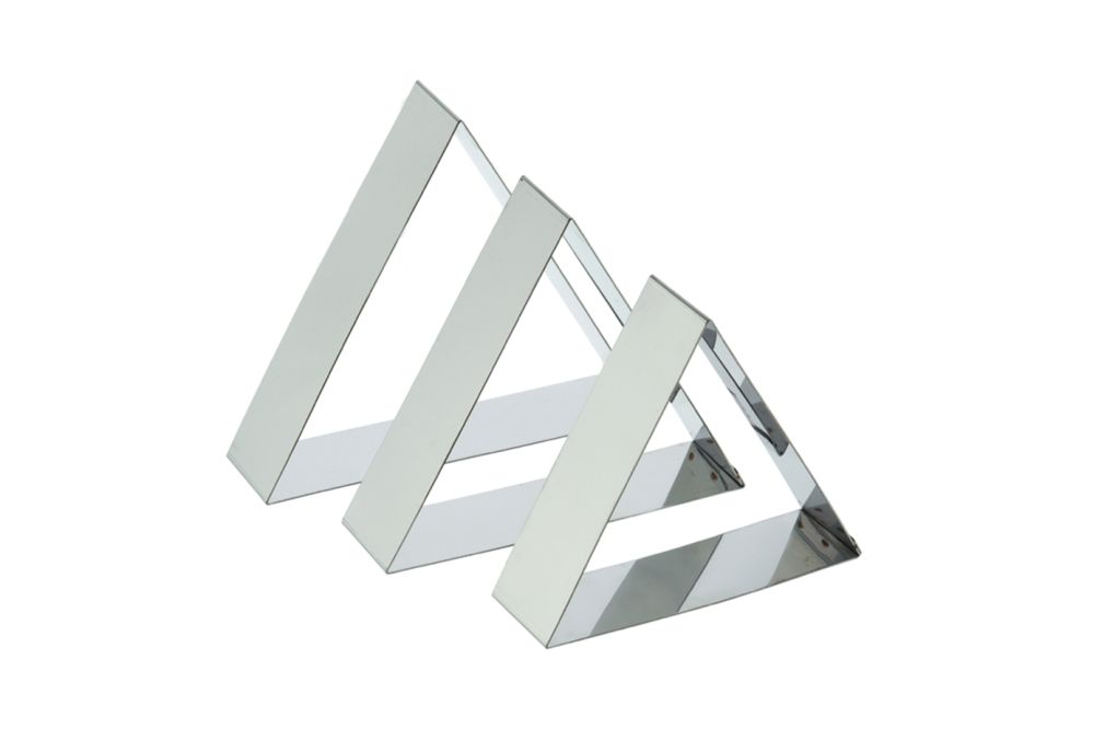 Dessert-/tartform, triangulär, 180 x 50 mm