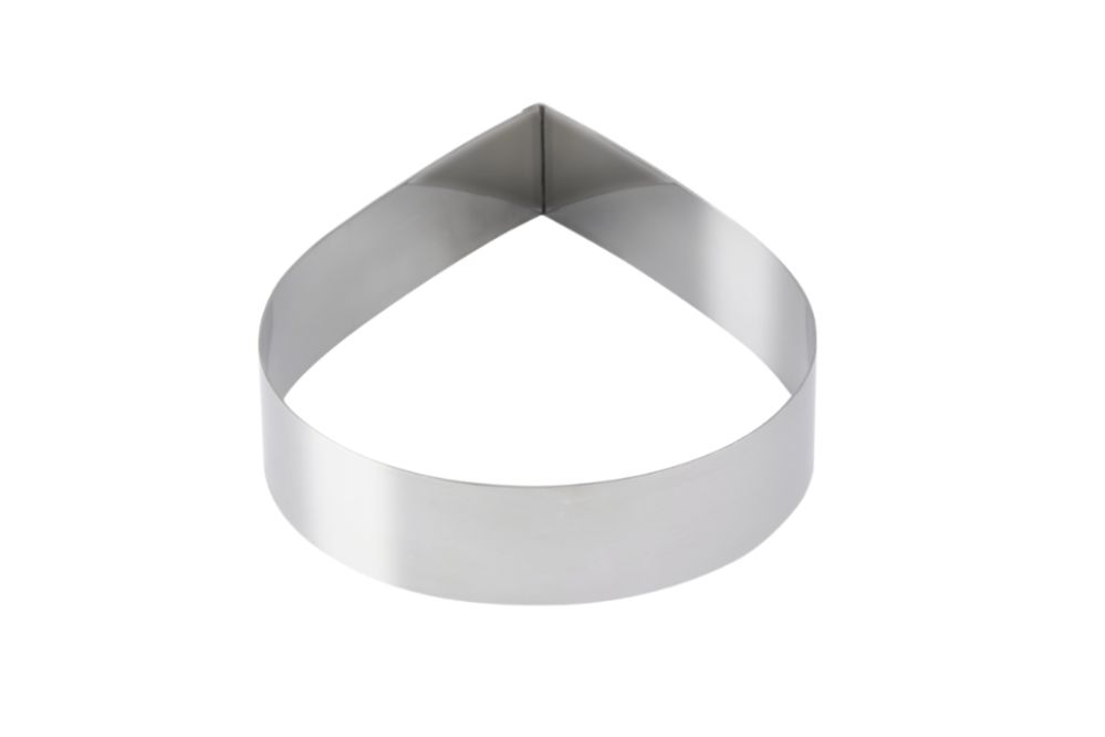 Dessert-/tartform, droppformad, 180 x 50 mm