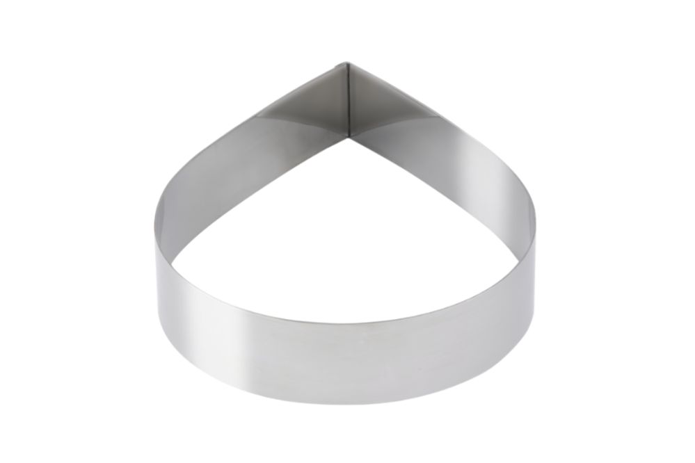 Dessert-/tartform, droppformad, 200 x 50 mm