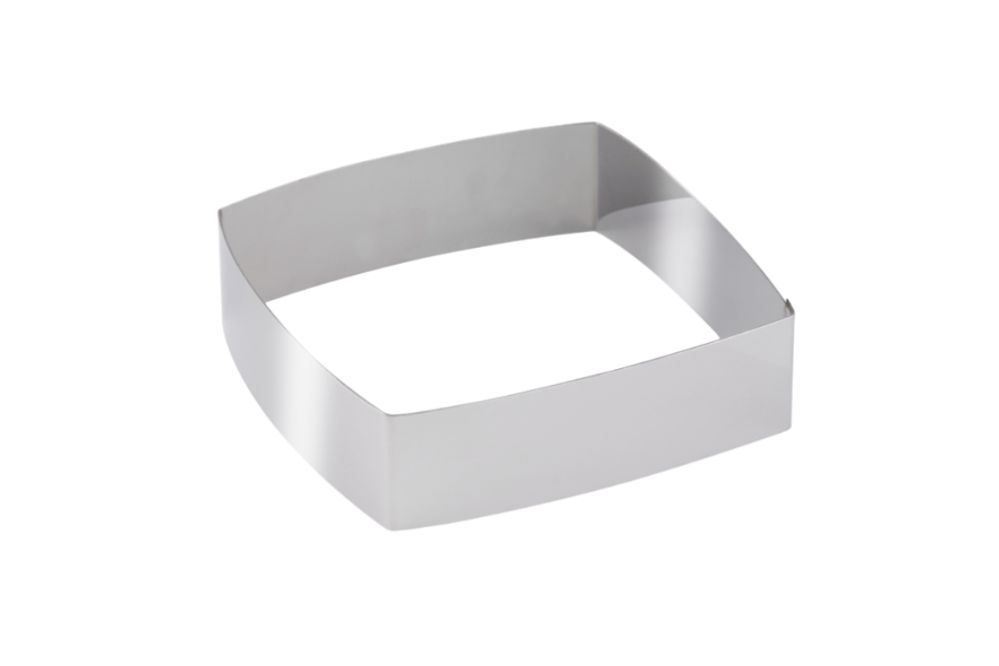 Dessert-/tartform, fyrkantig, välvd, 160 x 50 mm