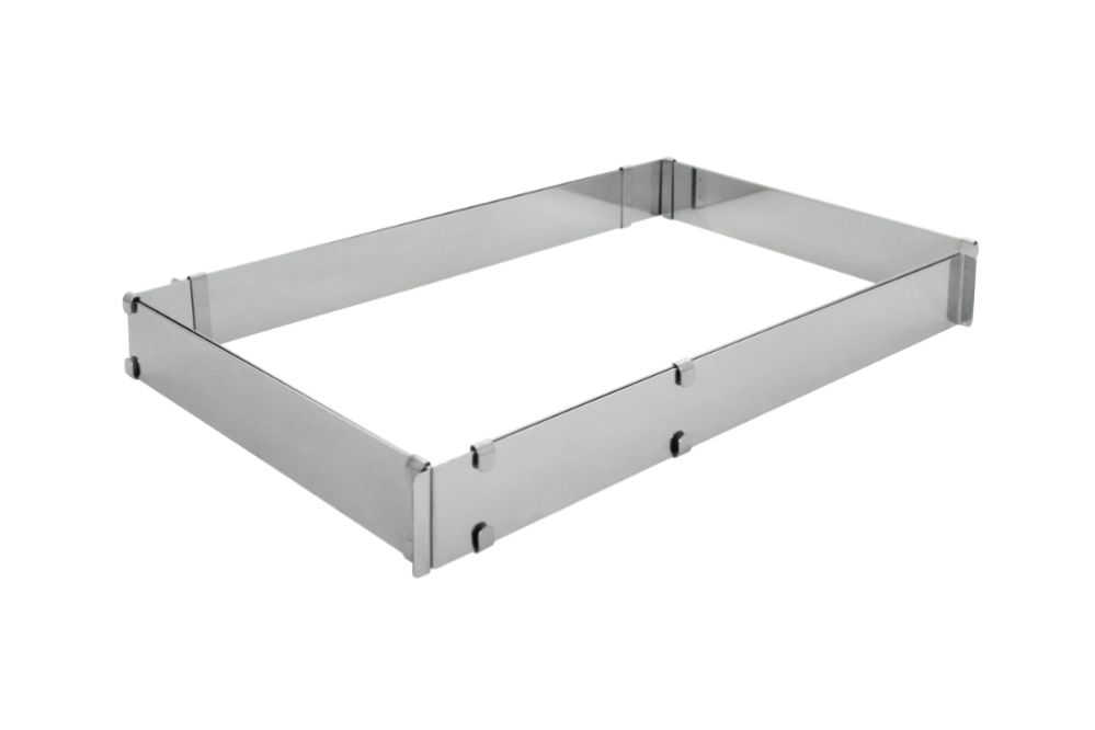 Tårtform, rektangulär, justerbar, 430 x 290 - 840 x 560 mm