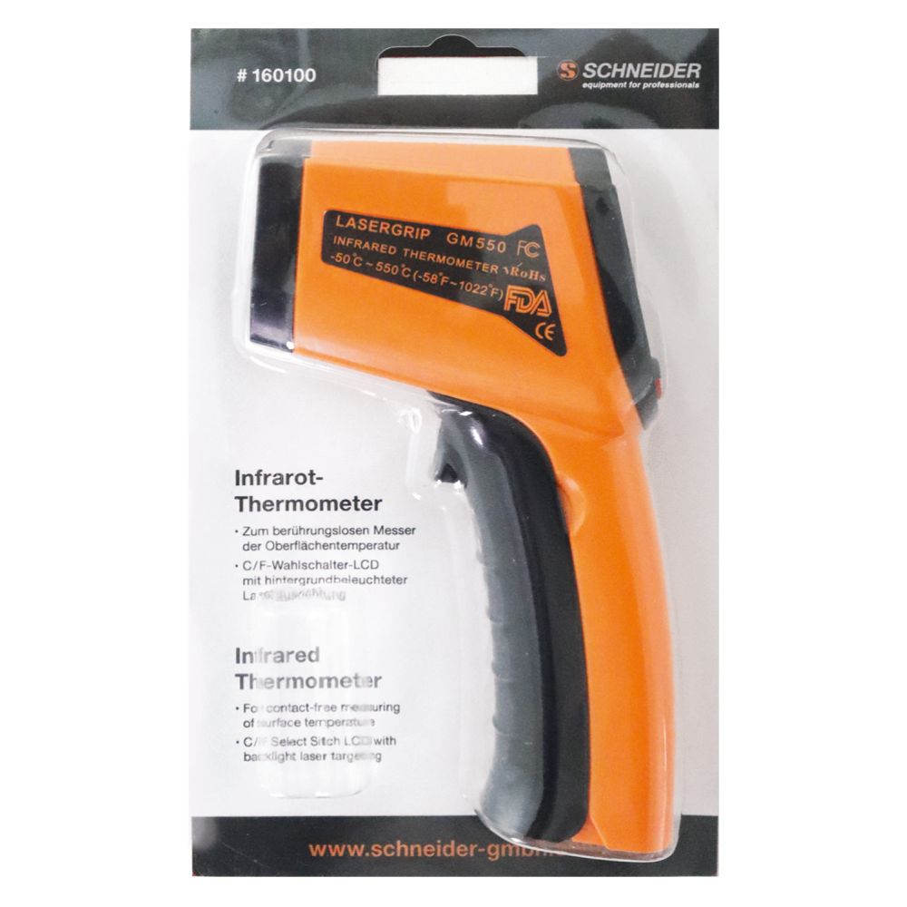 Infraröd termometer, – 50 / + 400 °C