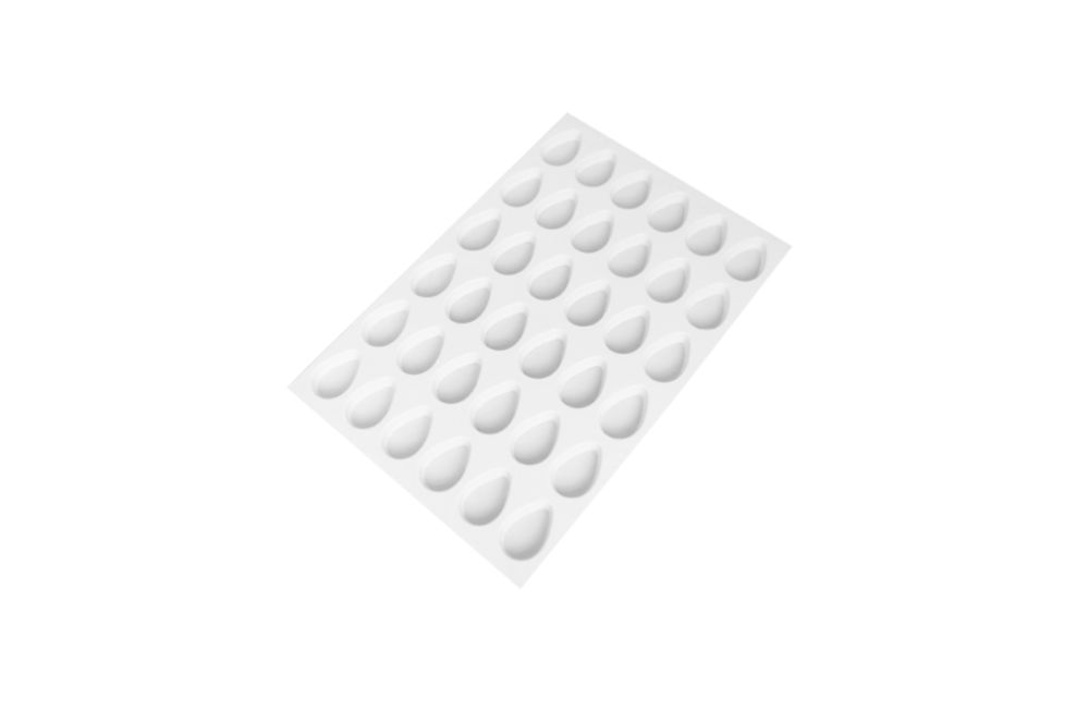 Utskärningsplåt nr. 10, droppe, 580 x 390 mm