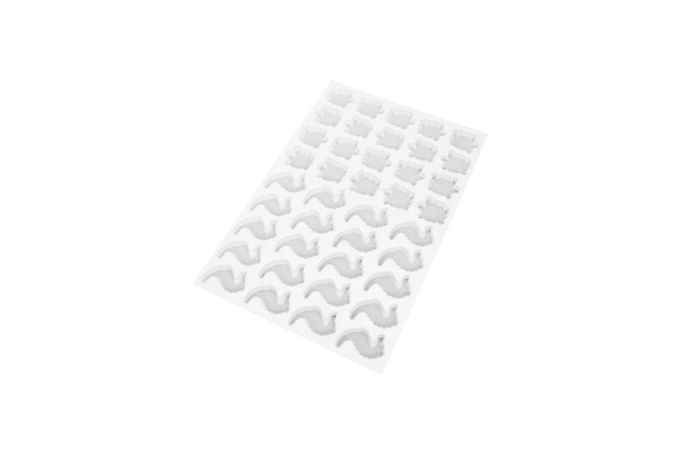 Utskärningsplåt nr. 16, sköldpadda / sjöhäst, 580 x 390 mm