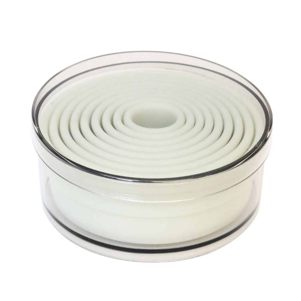 Set med utstickare, 9 delar, rund, slät, 1 set