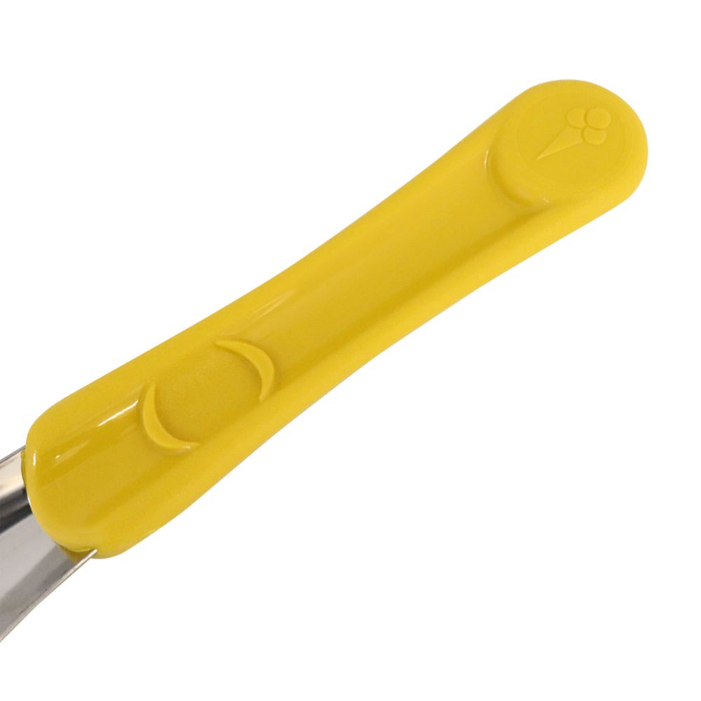 Glasspatel – gult handtag, 260 mm