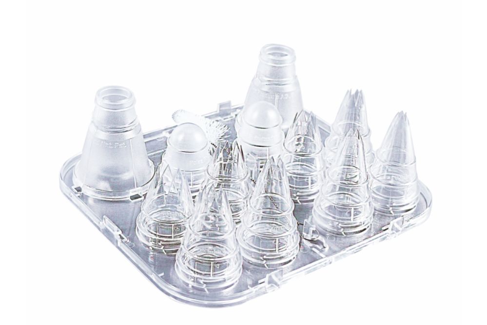 Utbytbara spritstyllar “Multi-Deko”, Ø 4,5,7,9 ( 6 tänder )  Ø 7, 9, 11, 13  ( 8 tänder ), 1 set