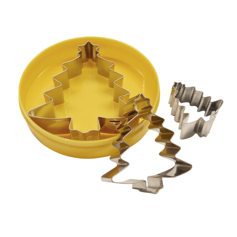 Set med dekorutstickare ”Julgranar”, 3 st/1 set