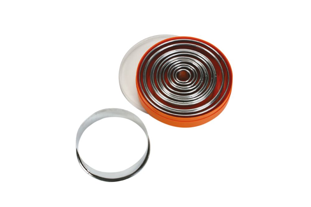 Set med utstickare (16 delar) rund, slät, 1 set