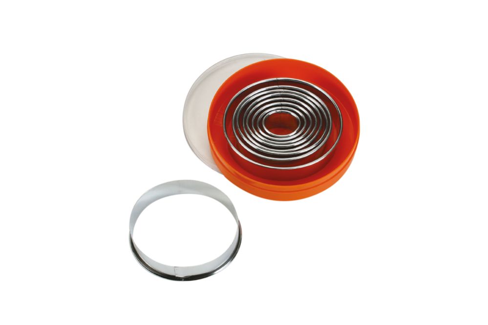 Set med utstickare (9 delar) oval, slät, 1 set