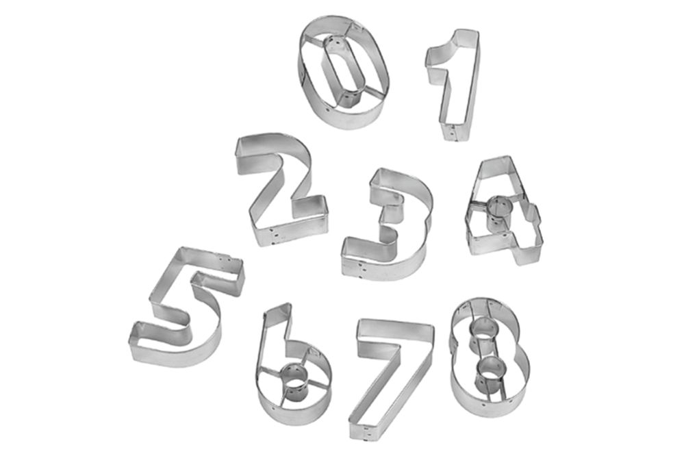 Nummerutstickare, siffror 0–9, 9 st/ 1 set