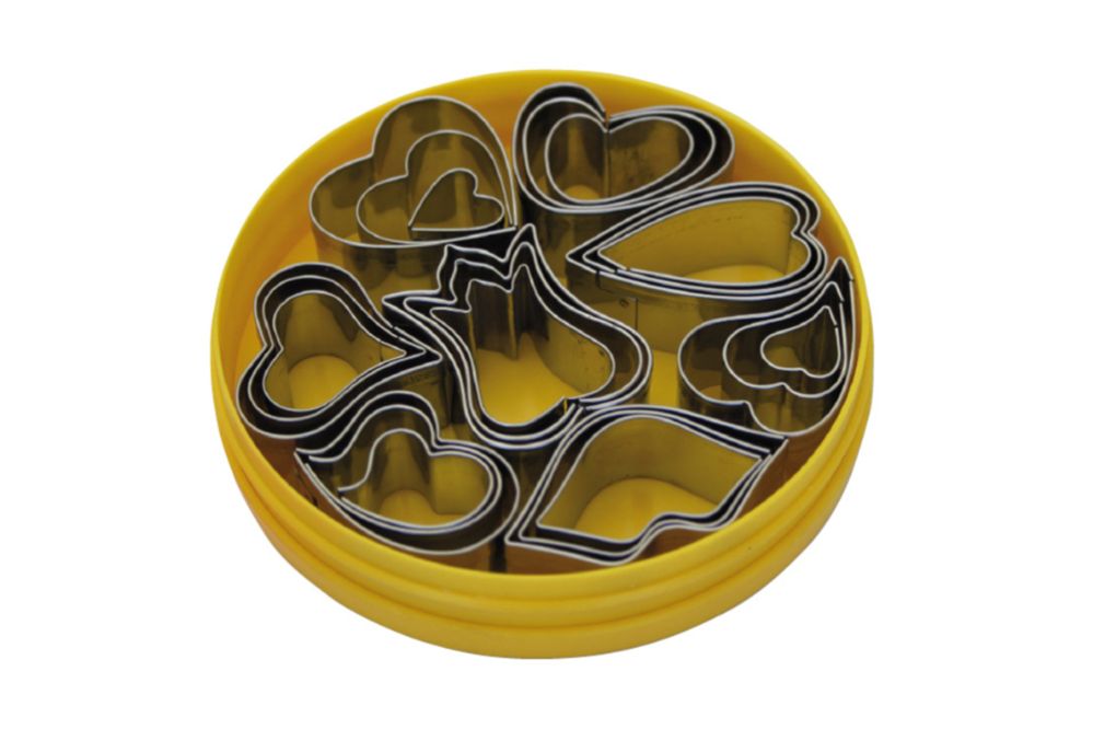 Set med dekorutstickare ”Hjärta”, 24 st/1 set