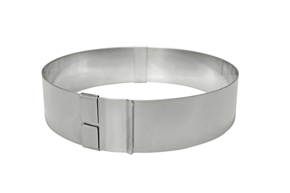Tårtring rund, justerbar, Ø 300 - 500 mm x 60 mm