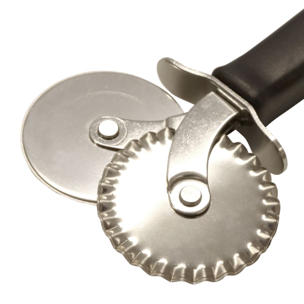 Deg- och pizzaskärare – slät och tandad, Ø 55 mm