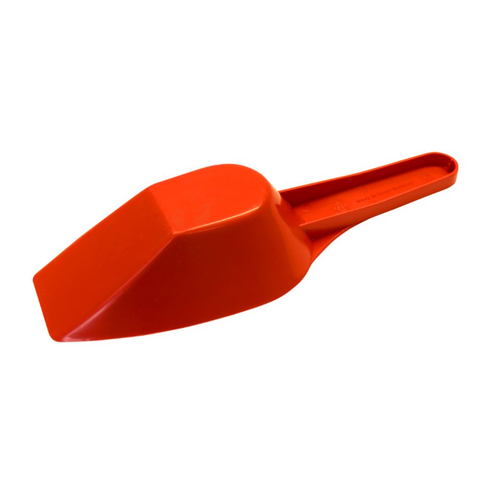Måttskopa, fristående, röd, 260 mm - 250 ml