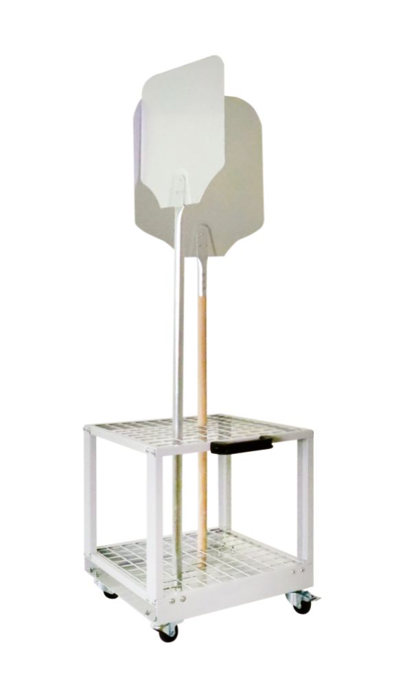 Pizzaspade med vagn, 440 x 440 x 483 mm