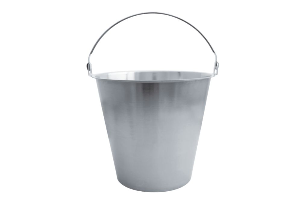 Hink, rostfritt stål, 12 l