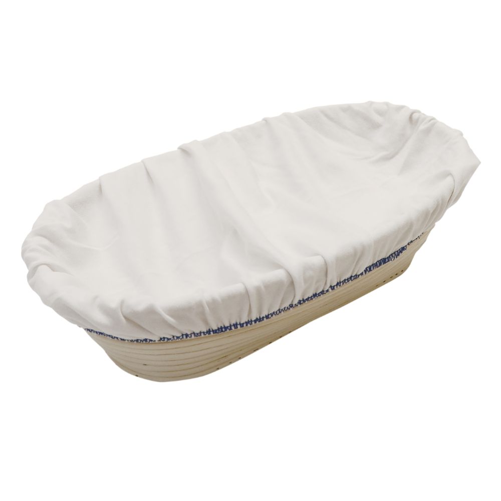 Bomullsöverdrag till rektangulär jäskorg, 140 x 420 mm